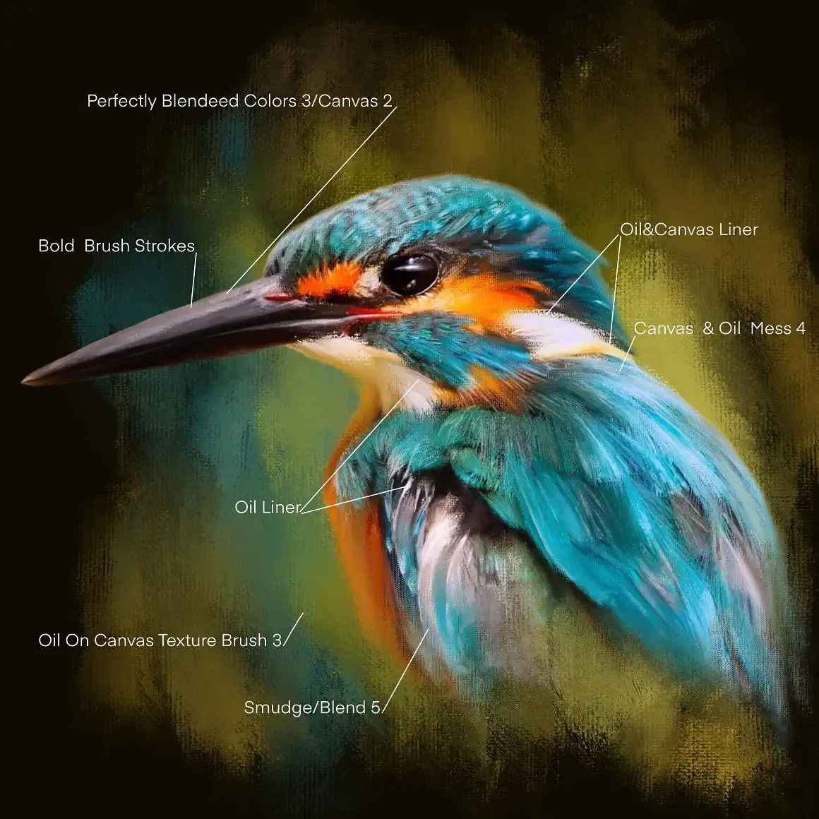 57 Oil Brushes for Procreate 8 071047