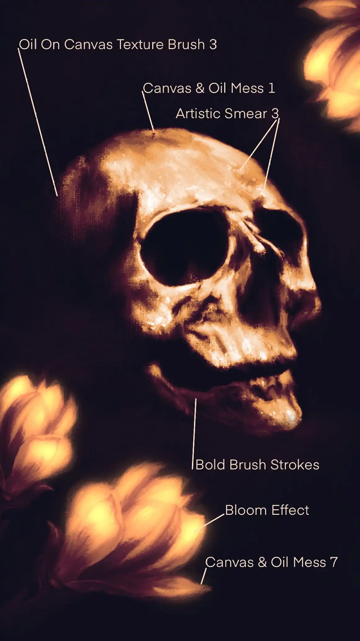 57 Oil Brushes for Procreate 9 071048