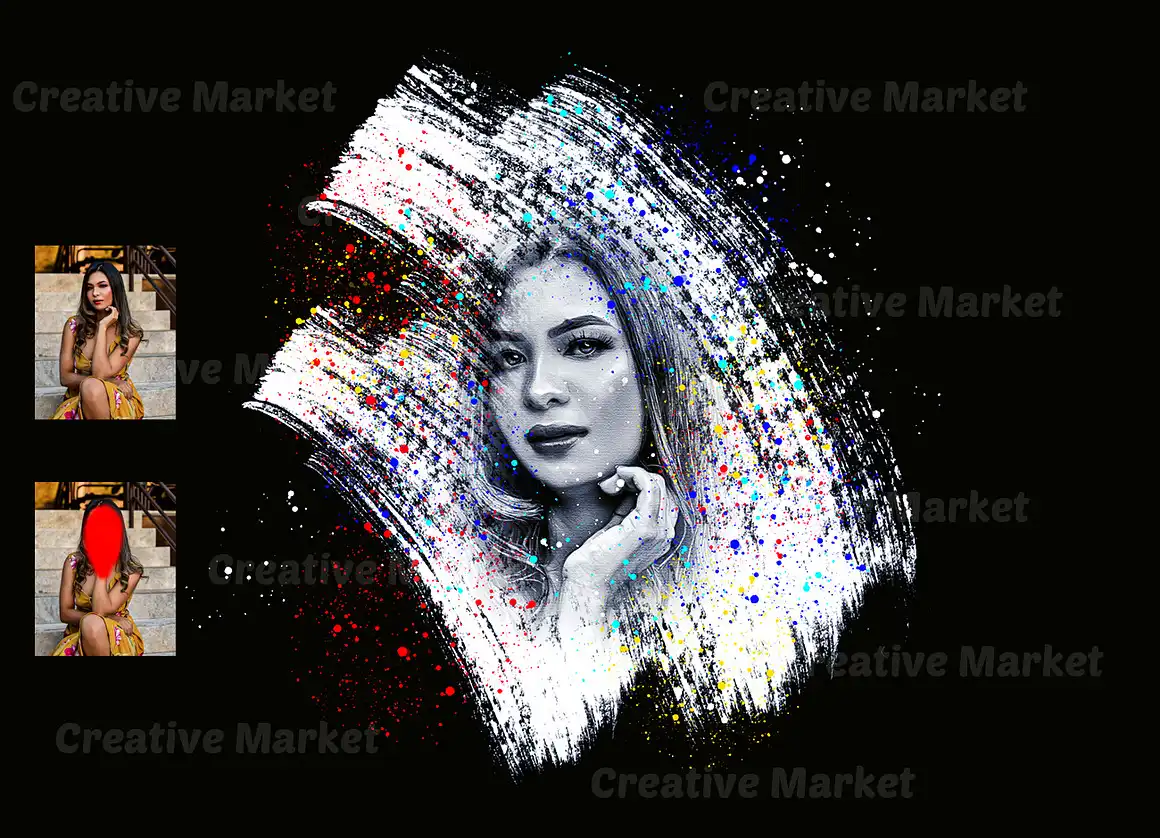Paint Dispersion Photoshop Action 3 077610