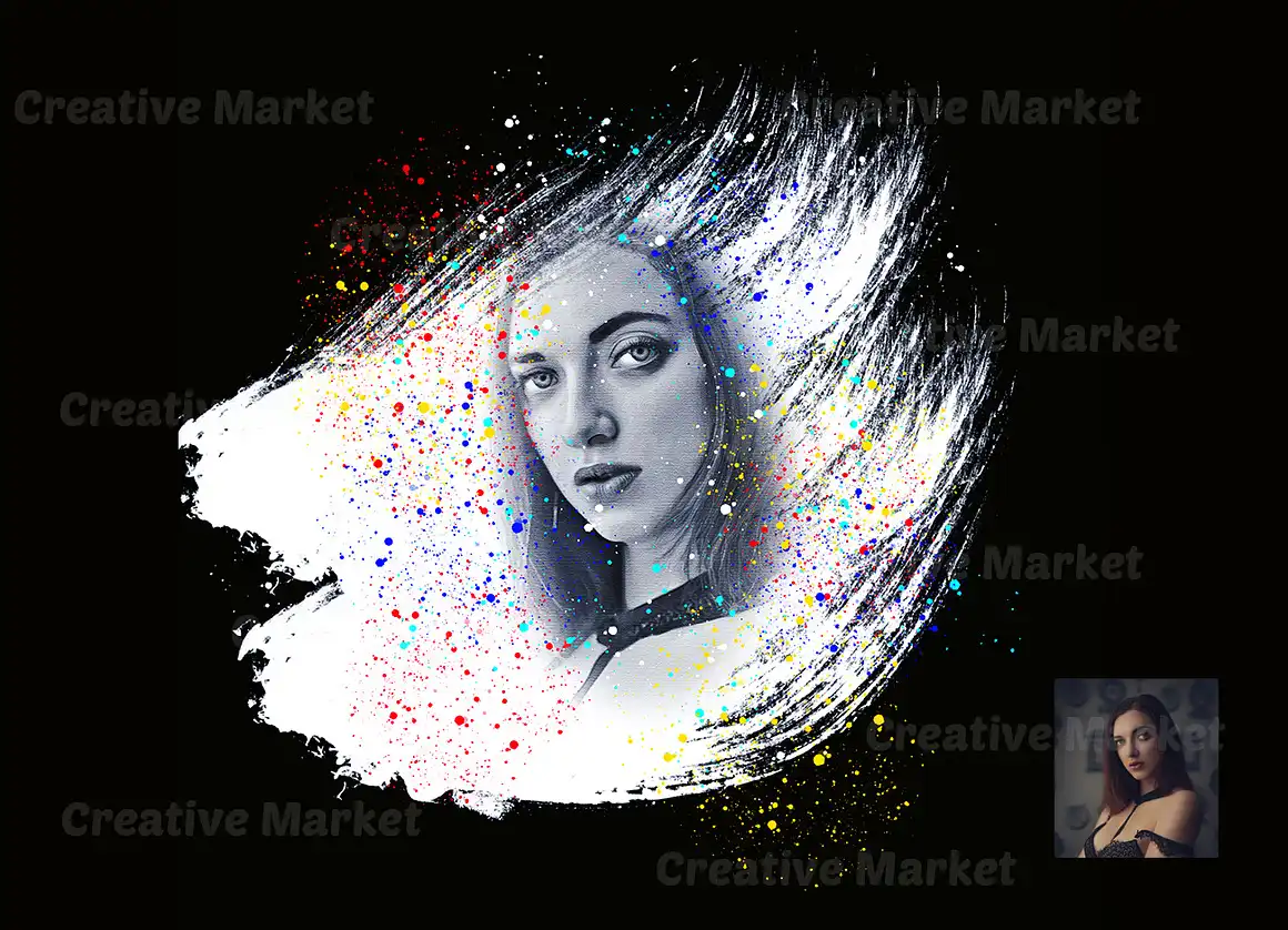 Paint Dispersion Photoshop Action 9 077525