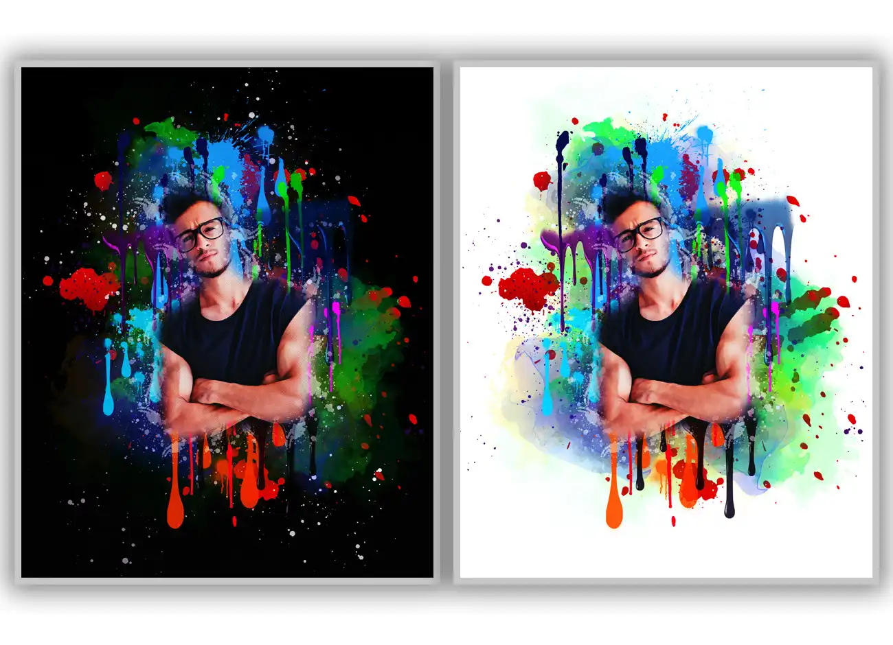 Paint Dripping Effect PS Action 5 077214