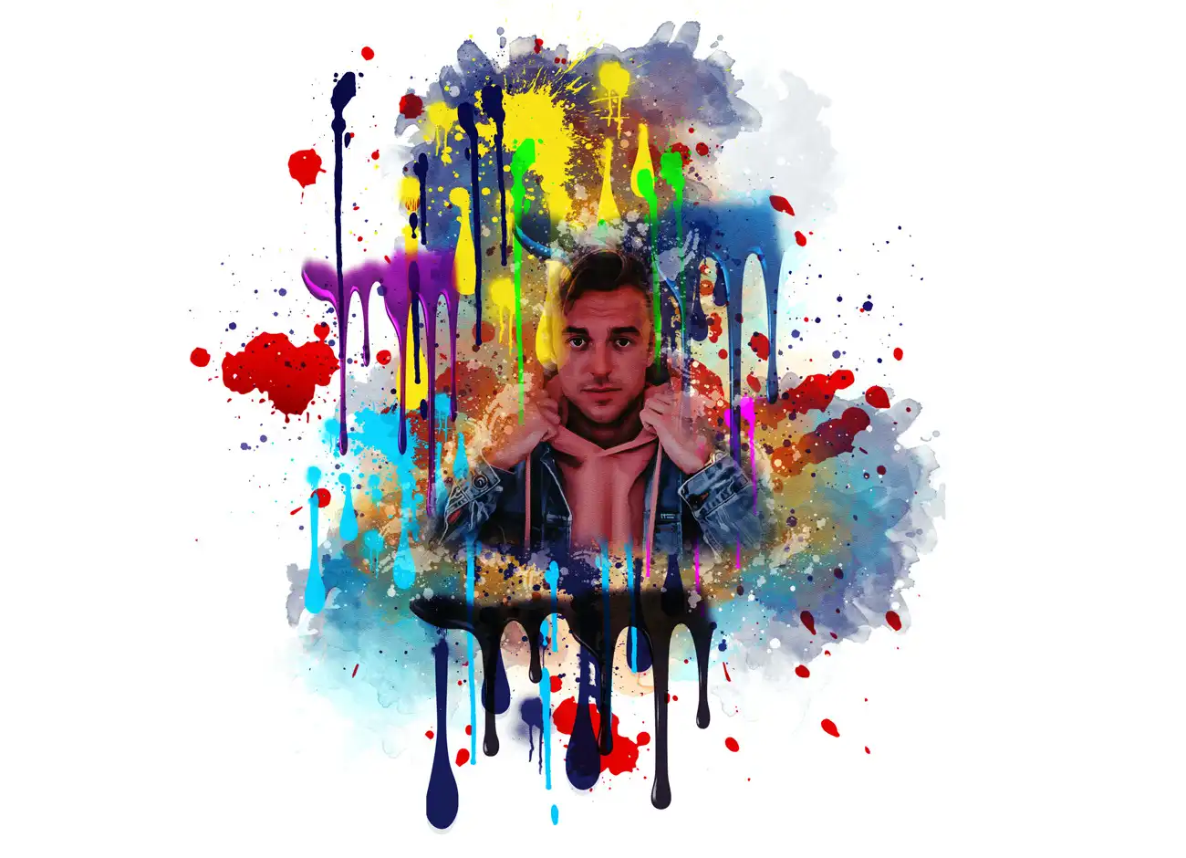 Paint Dripping Effect PS Action 9 077167
