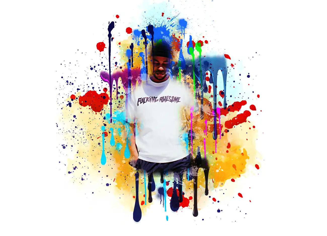 Paint Dripping Effect PS Action 11 077162