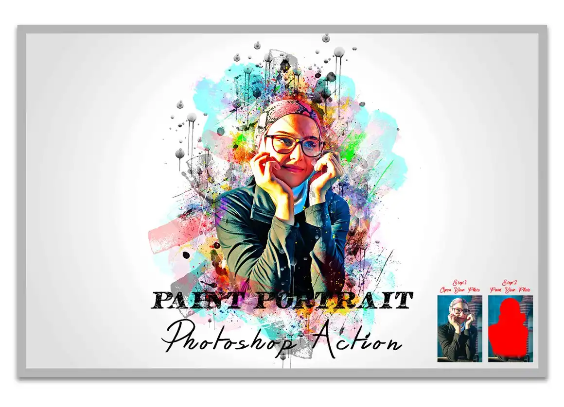 Paint Portrait Photoshop Action