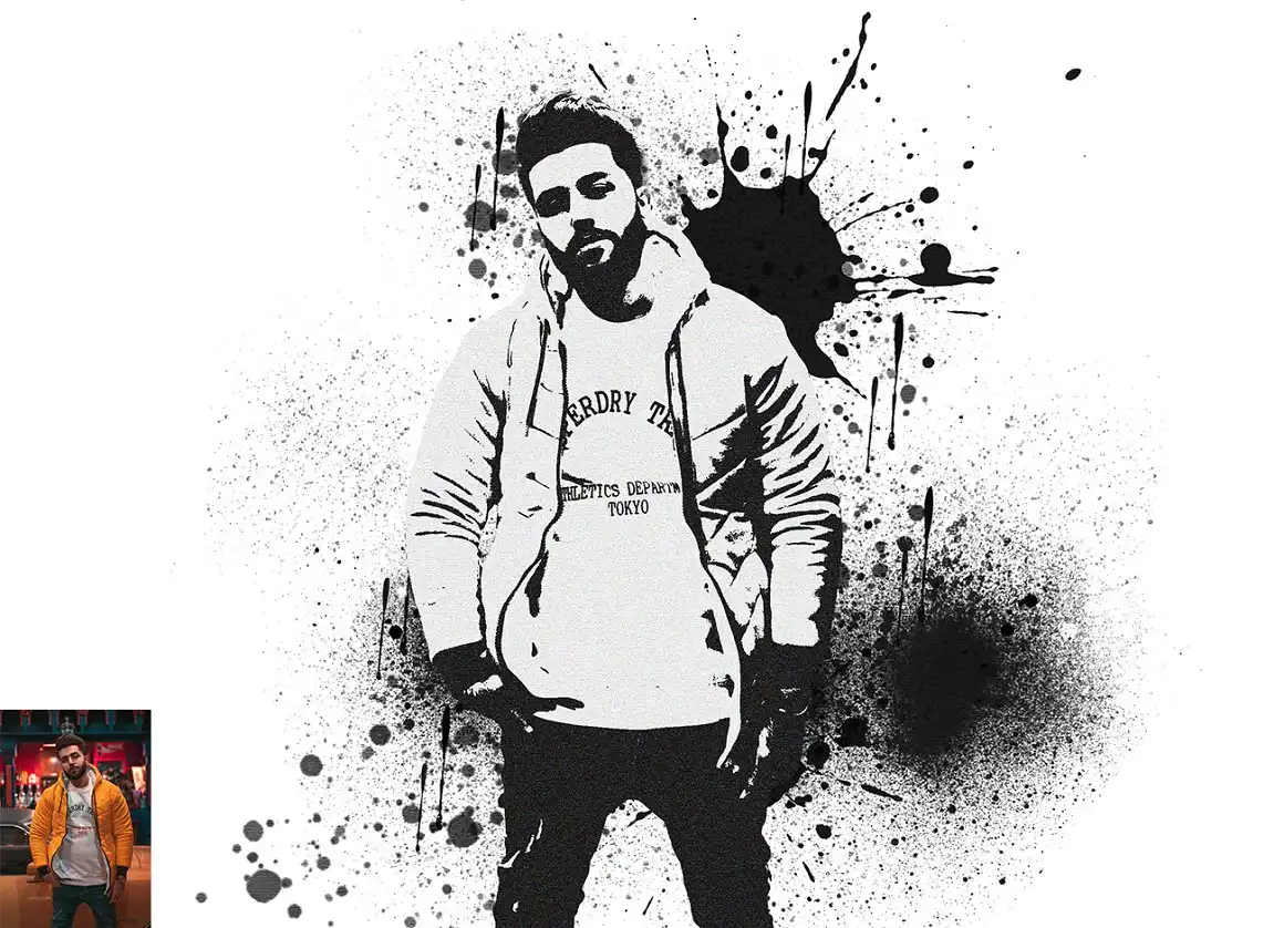 Paint Spray Photoshop Action 3 077495