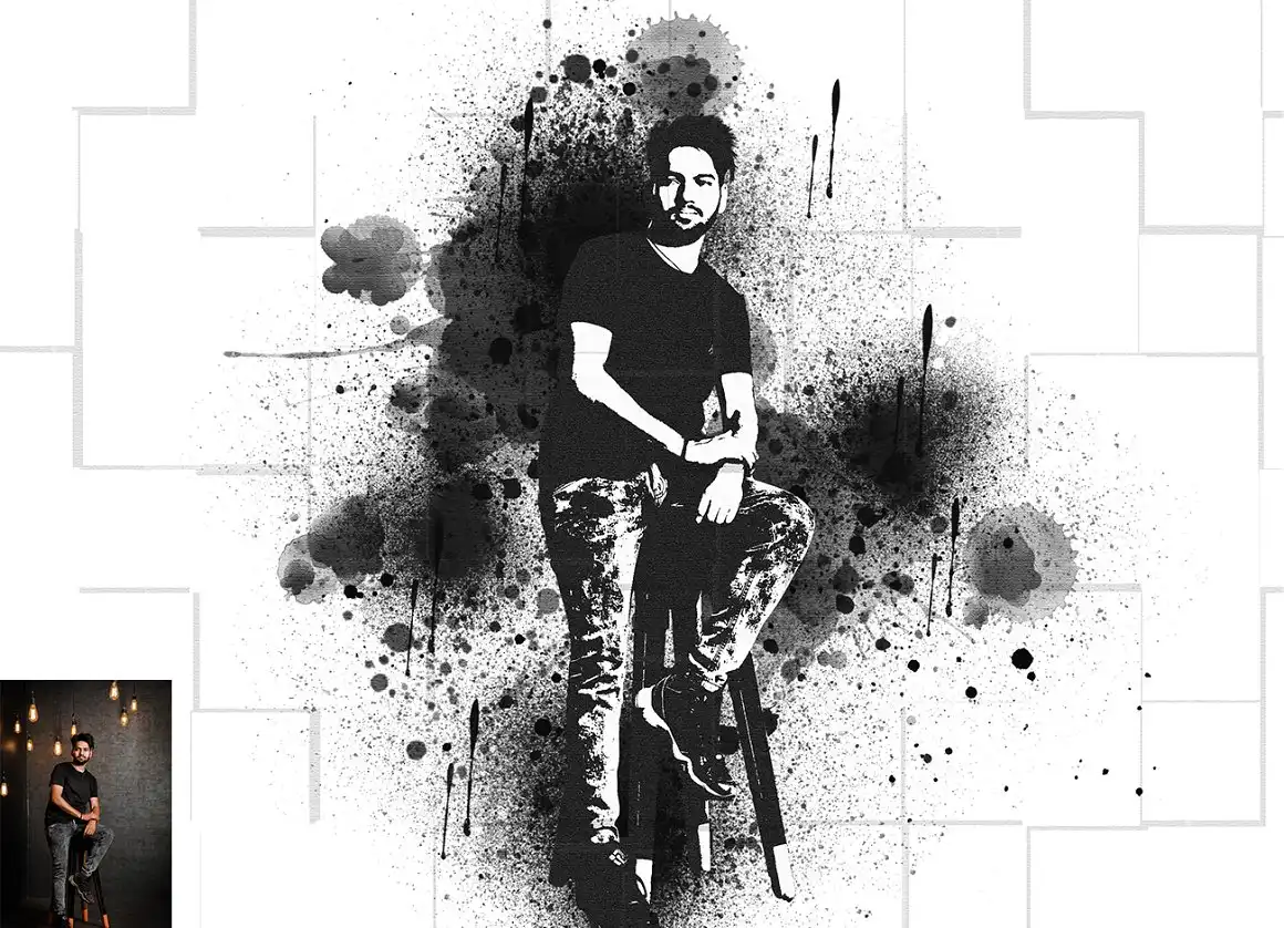 Paint Spray Photoshop Action 10 077558
