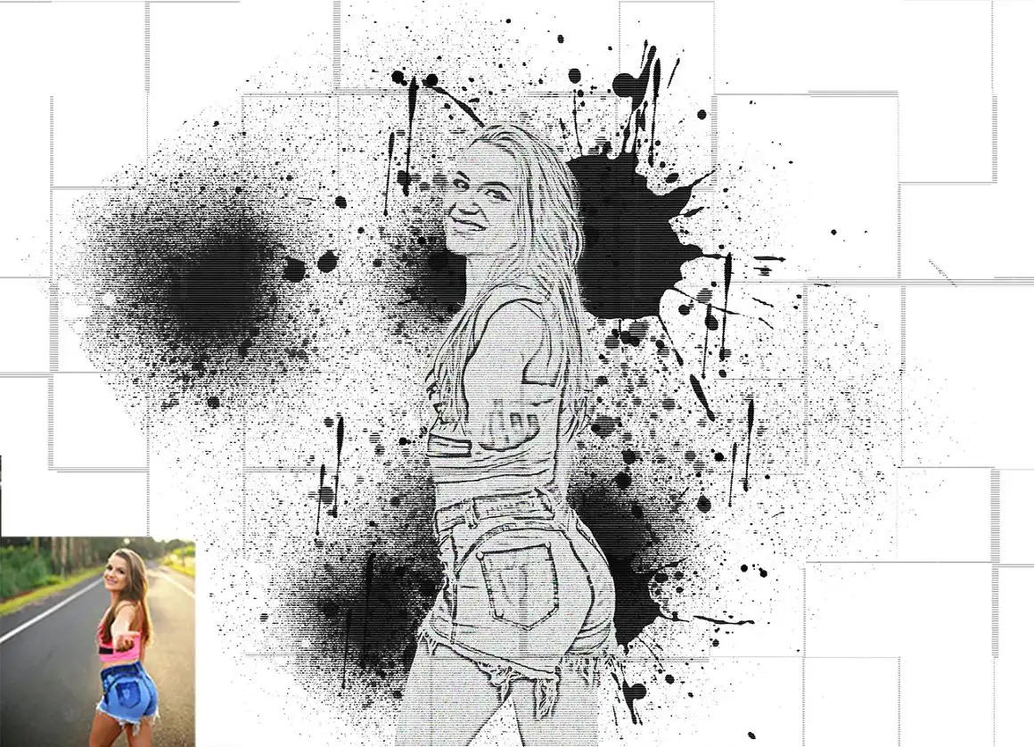 Paint Spray Photoshop Action 5 077705