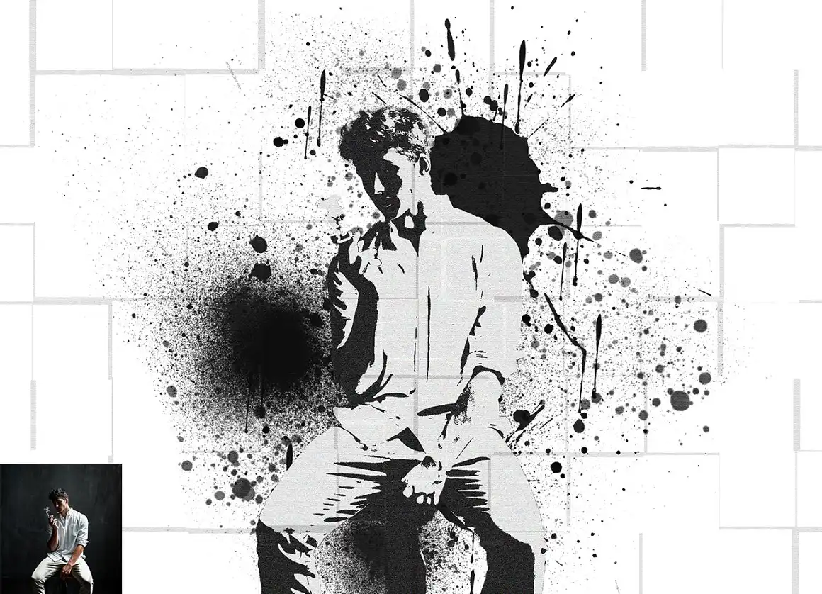 Paint Spray Photoshop Action 12 077520