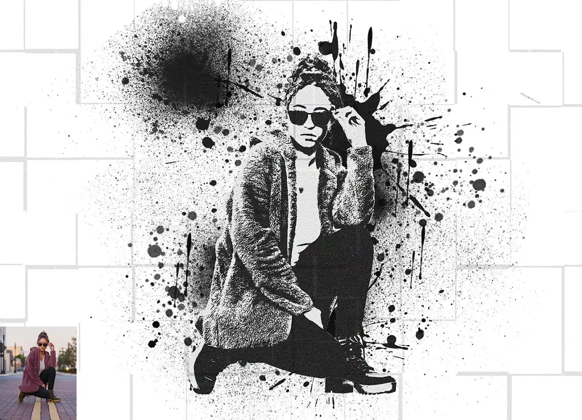 Paint Spray Photoshop Action 6 077661