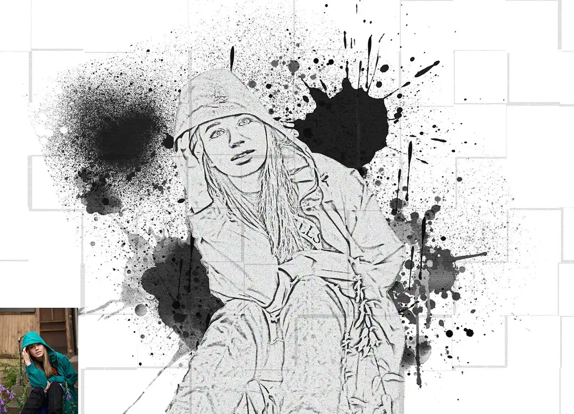 Paint Spray Photoshop Action 8 077642