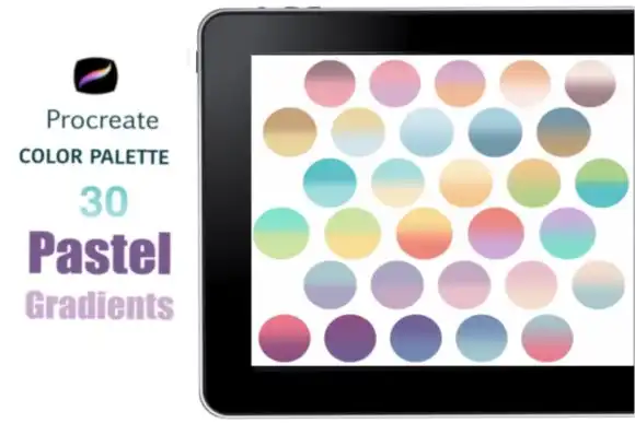 Pastel Gradient Procreate Color Palette