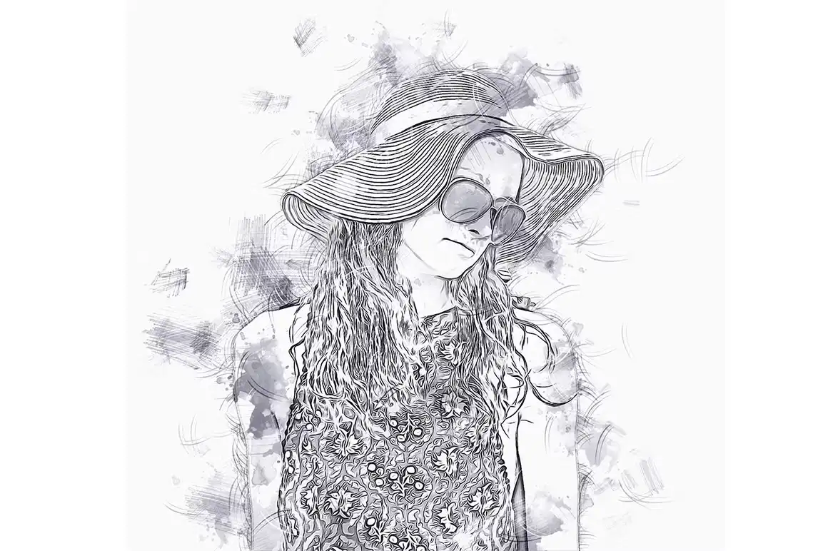 Pencil Sketch Art Photoshop Action 7 077399