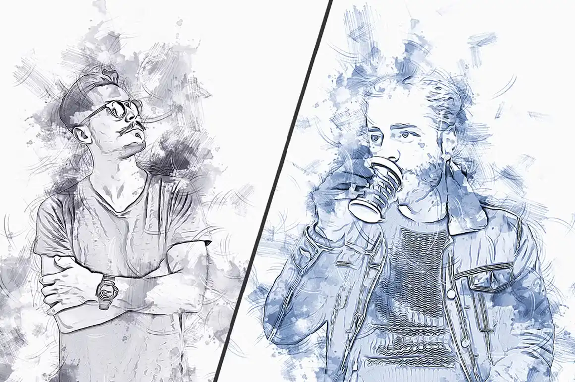 Pencil Sketch Art Photoshop Action 5 077502