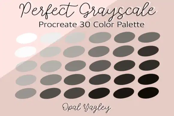 Perfect Grayscale Procreate Colors Palette