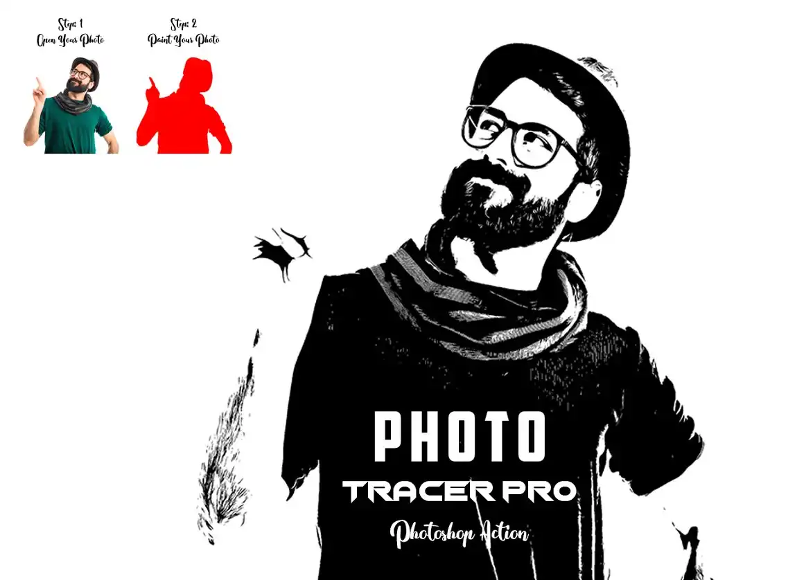 Photo Tracer Pro Photoshop Action 11 076807