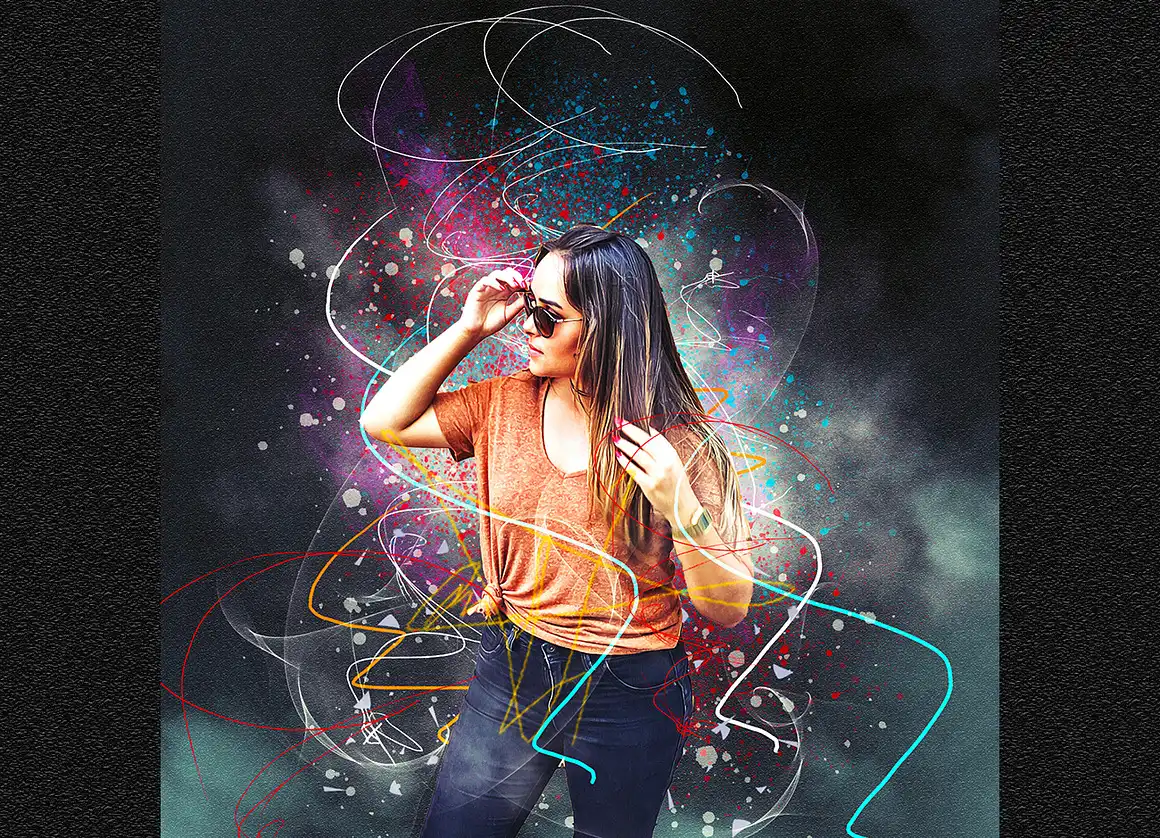 Plasma Effect Photoshop Action 5 077790