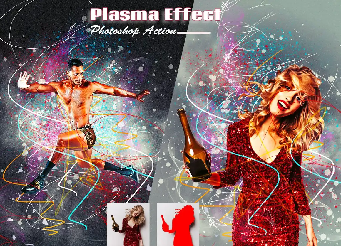 Plasma Effect Photoshop Action