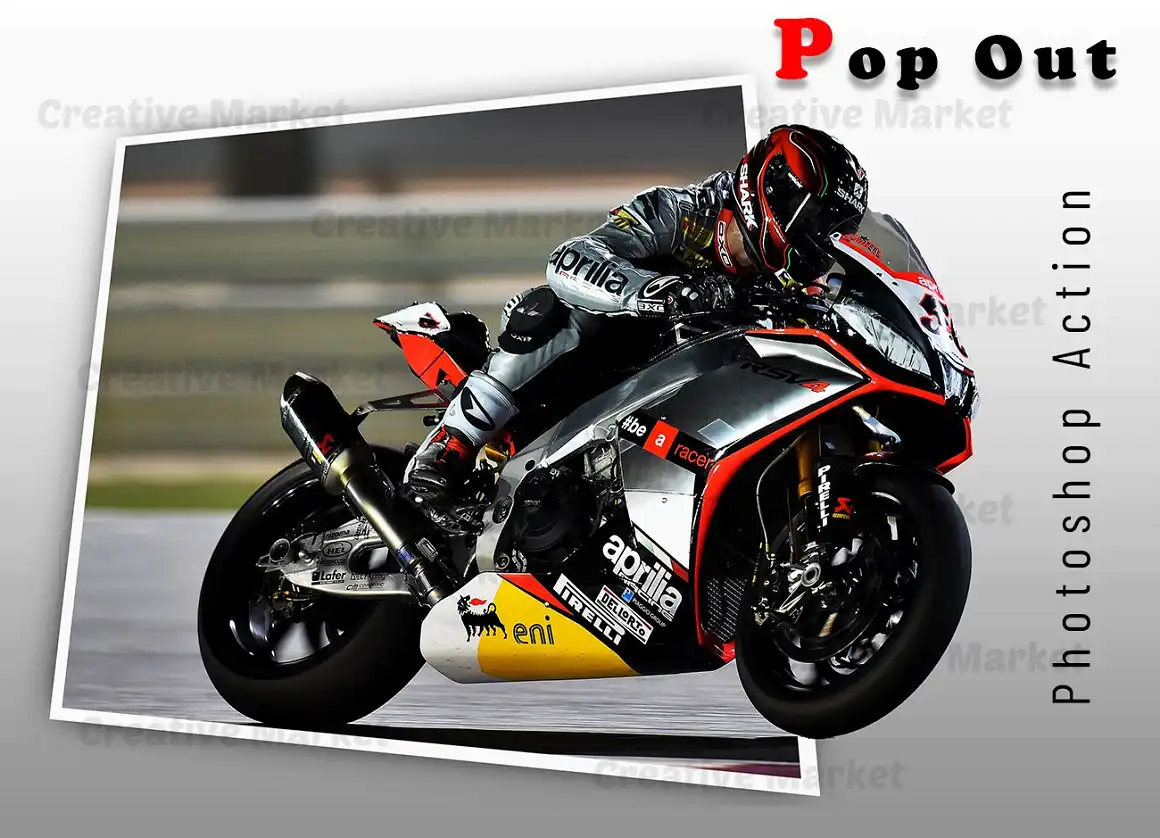 Pop Out Photoshop Action