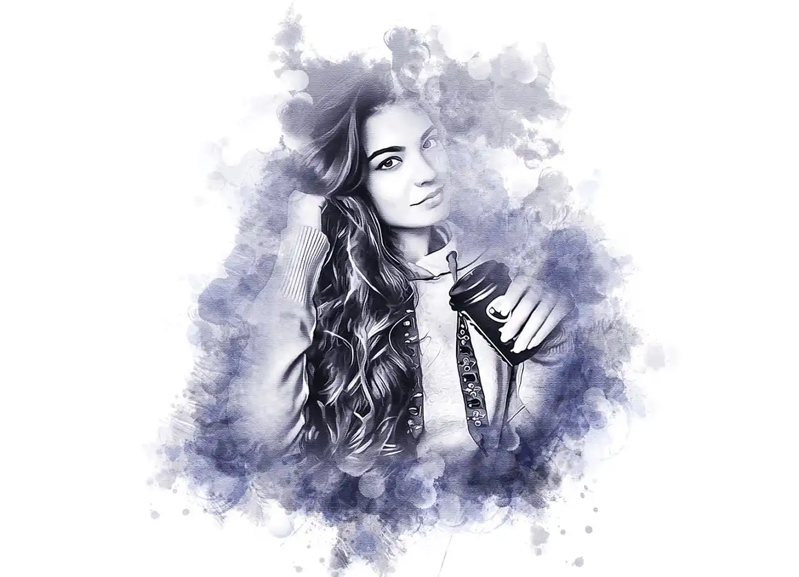 Portrait Ink Sketch Photoshop Action 4 077017