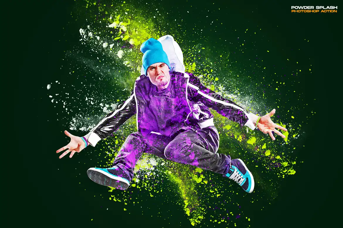 Powder Splash Photoshop Action 4 074029