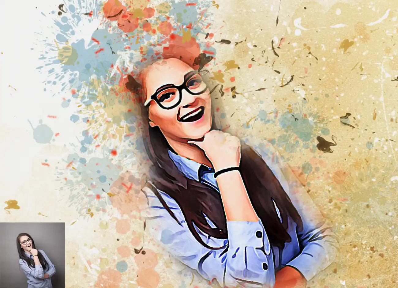 Pro Oil Artistic Photoshop Action 8 078705