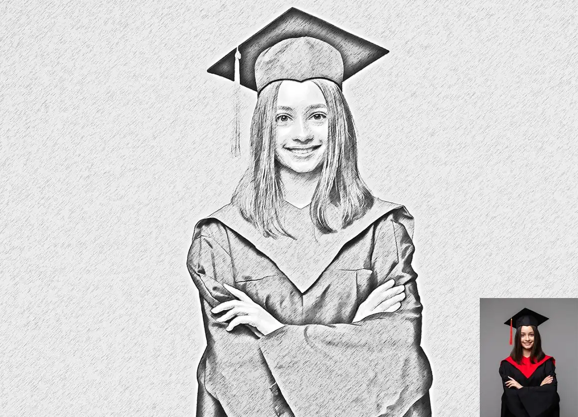 Pro Pencil Sketch Photoshop Action 3 078333