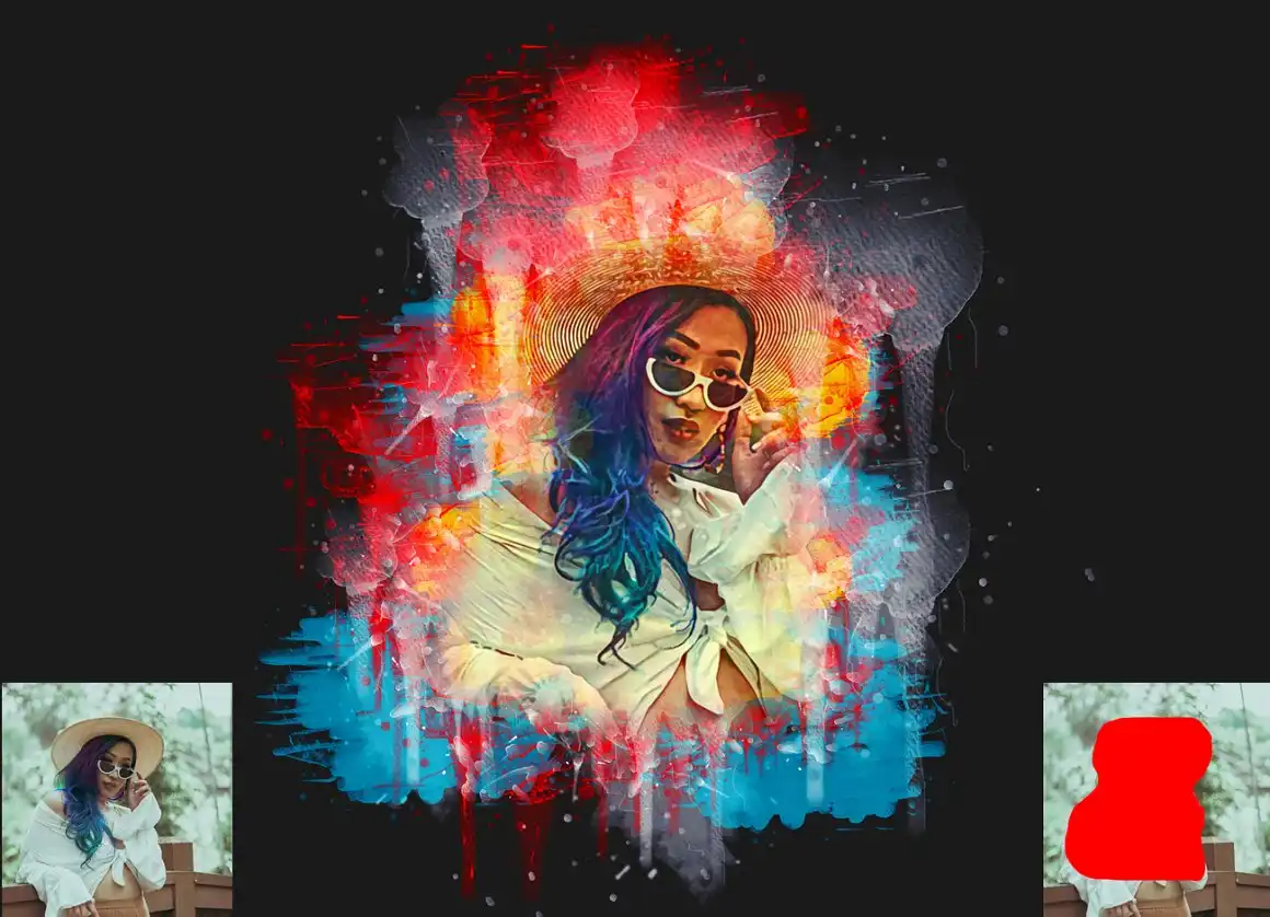 Pro Watercolor Photoshop Action-2 9 078127