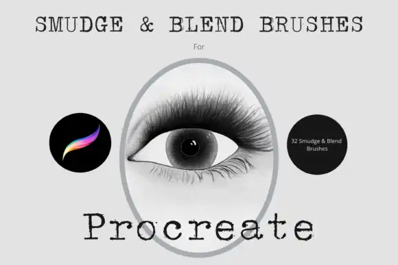 Procreate Blend and Smudge Brushes X 32