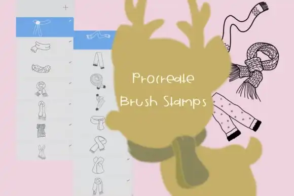 Procreate Brush Stamp Winter Scarf+Color 5 074029