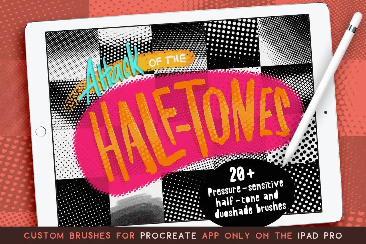 Halftone Brushes for Procreate 5 074029