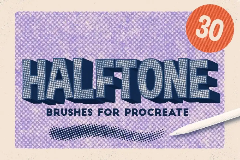 Halftone Brushes for Procreate 4 074029