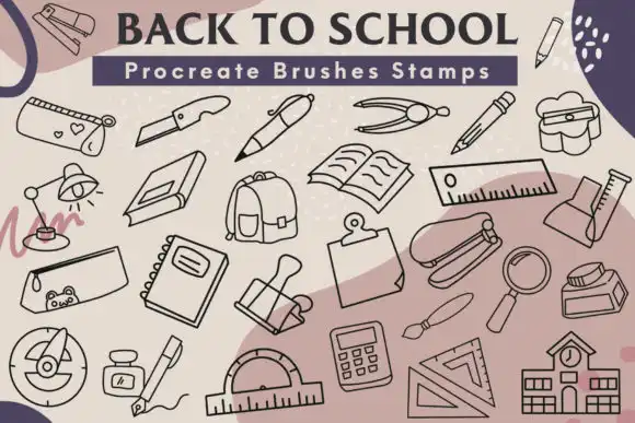 Procreate Brushes Stamp Back to School 1 073814
