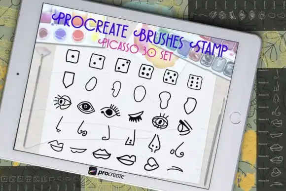 Procreate Brushes Stamp Picasso