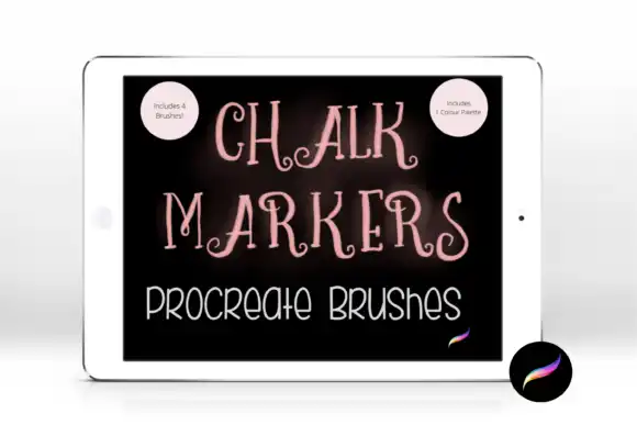 Procreate Chalk Marker Pens Palette