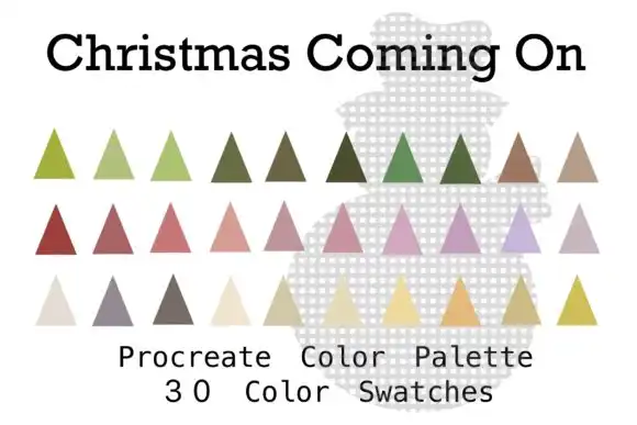 Procreate Color Palette Christmas Coming