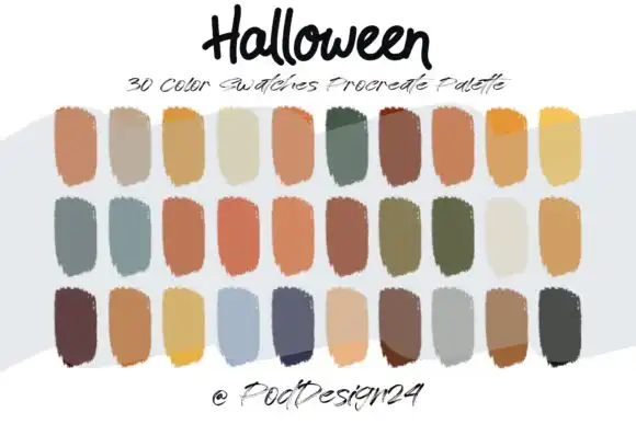 Procreate Color Palette Halloween