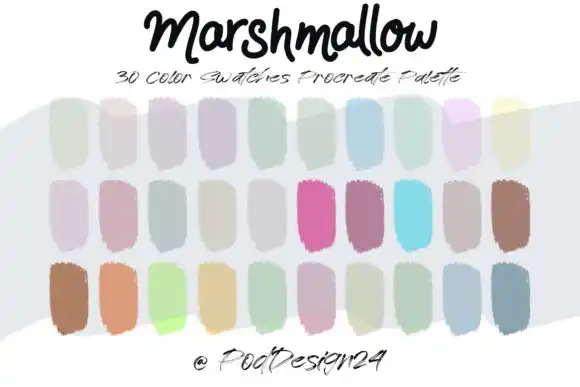Procreate Color Palette Marshmallow