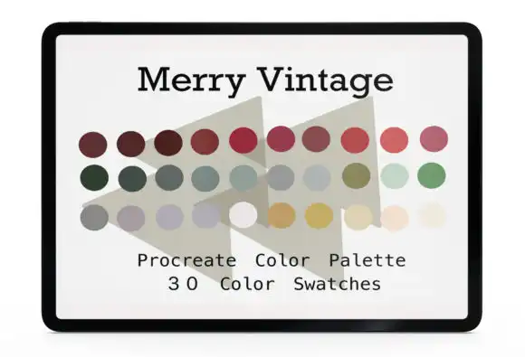 Procreate Color Palette Merry Vintage