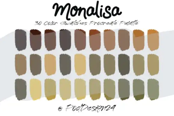 Procreate Color Palette Monalisa