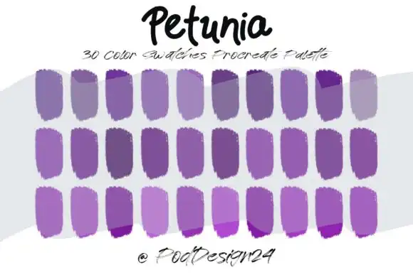 Procreate Color Palette Petunia