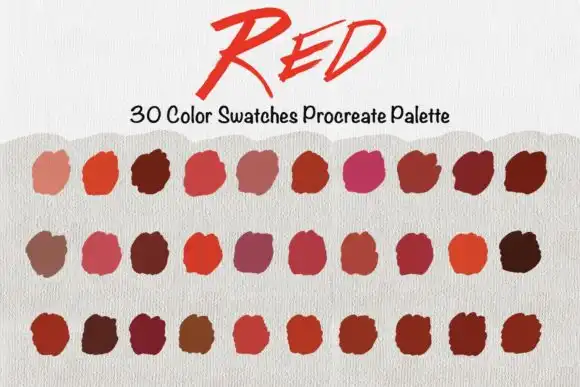 Procreate Color Palette Red