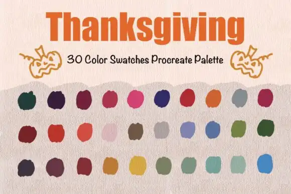 Procreate Color Palette Thanksgiving
