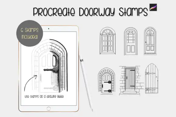 Procreate Door Stamps X 6