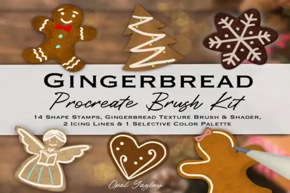 Procreate Gingerbread Brush Kit