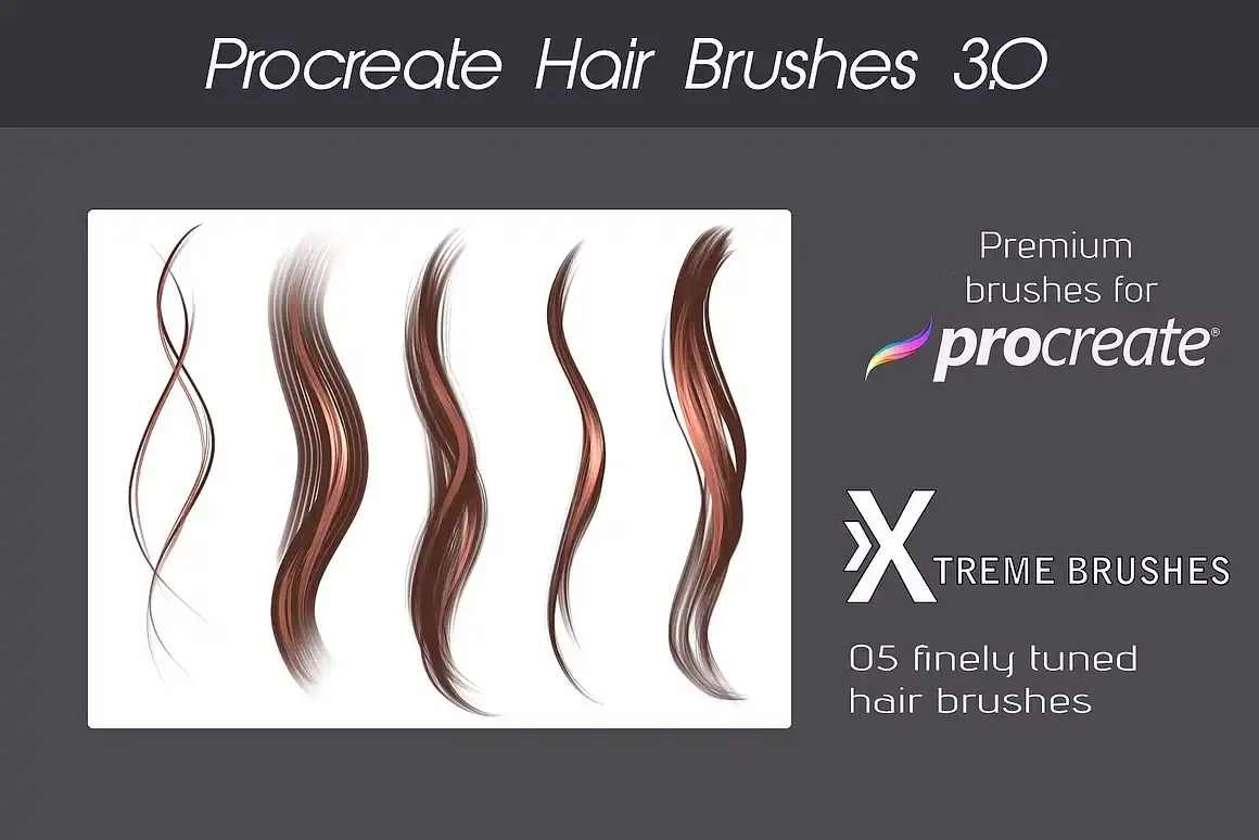 Procreate Hair Bundle 9 072507