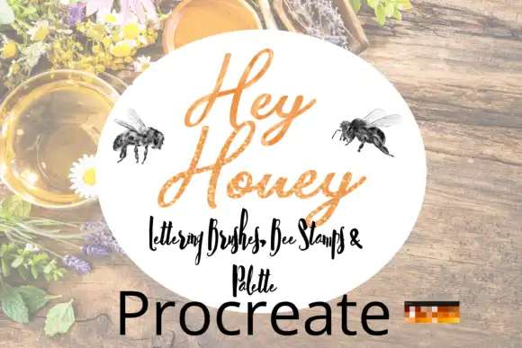 Procreate Honey Lettering Stamps Brushes