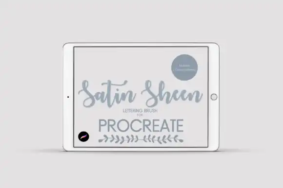 Procreate Lettering Brush Satin