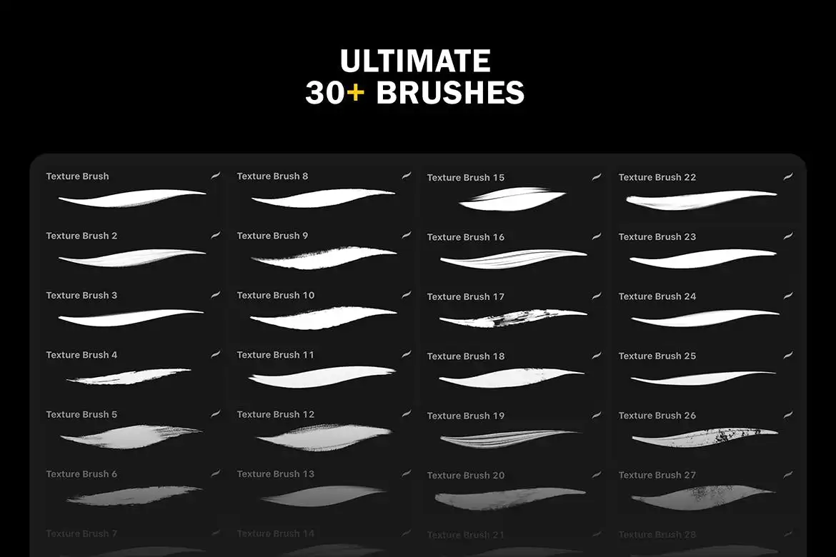 30+ Procreate Lettering Brushes 3 073425