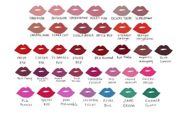 Procreate lips set color palette 2 073583
