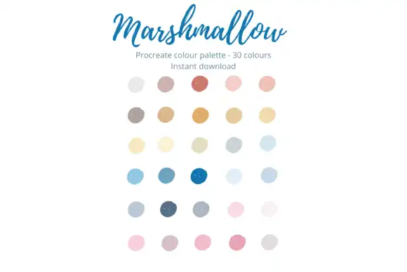 Procreate Marshmallow Palette